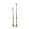 Aluminum Tall Floor Pillar Candle Holder Set